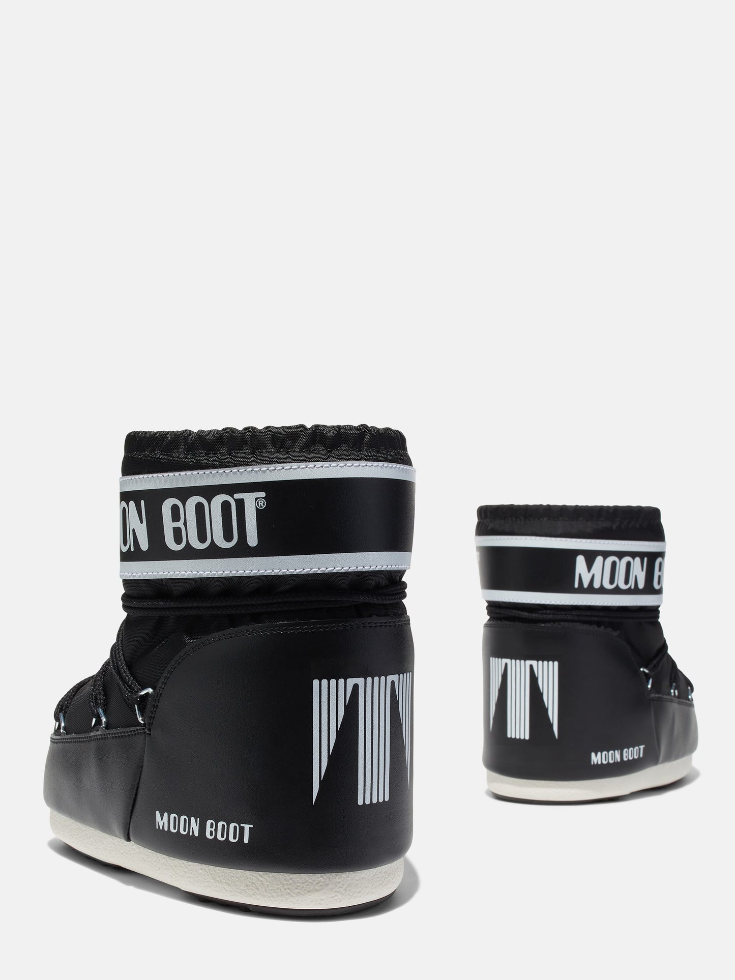 MOON BOOT ICON LOW BLACK NYLON BOOTS