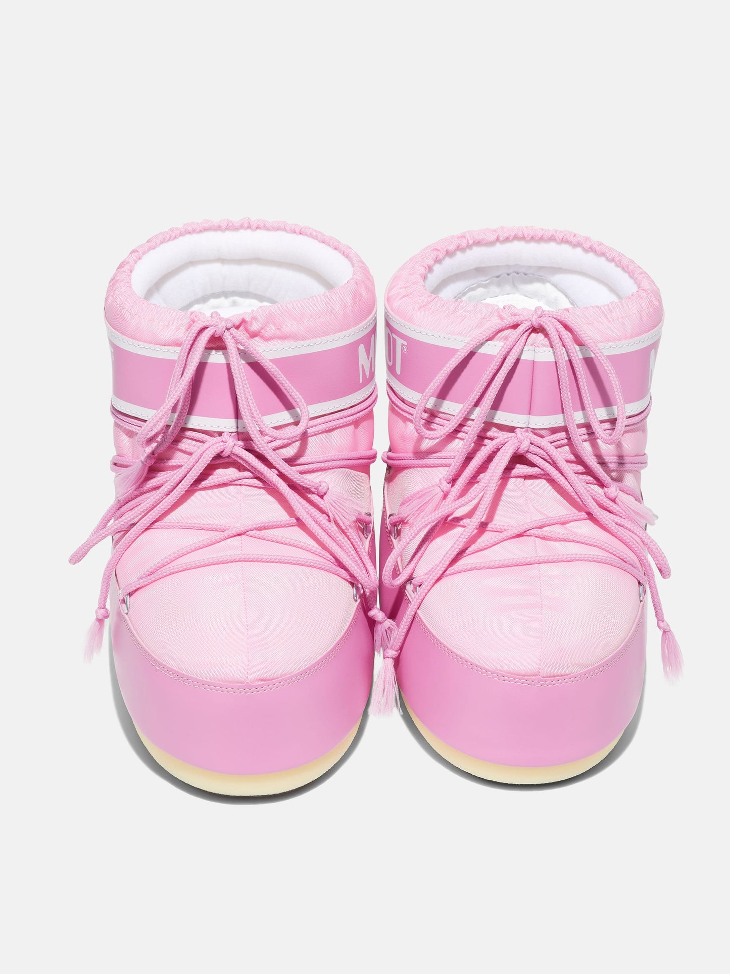MOON BOOT ICON LOW PINK NYLON BOOTS