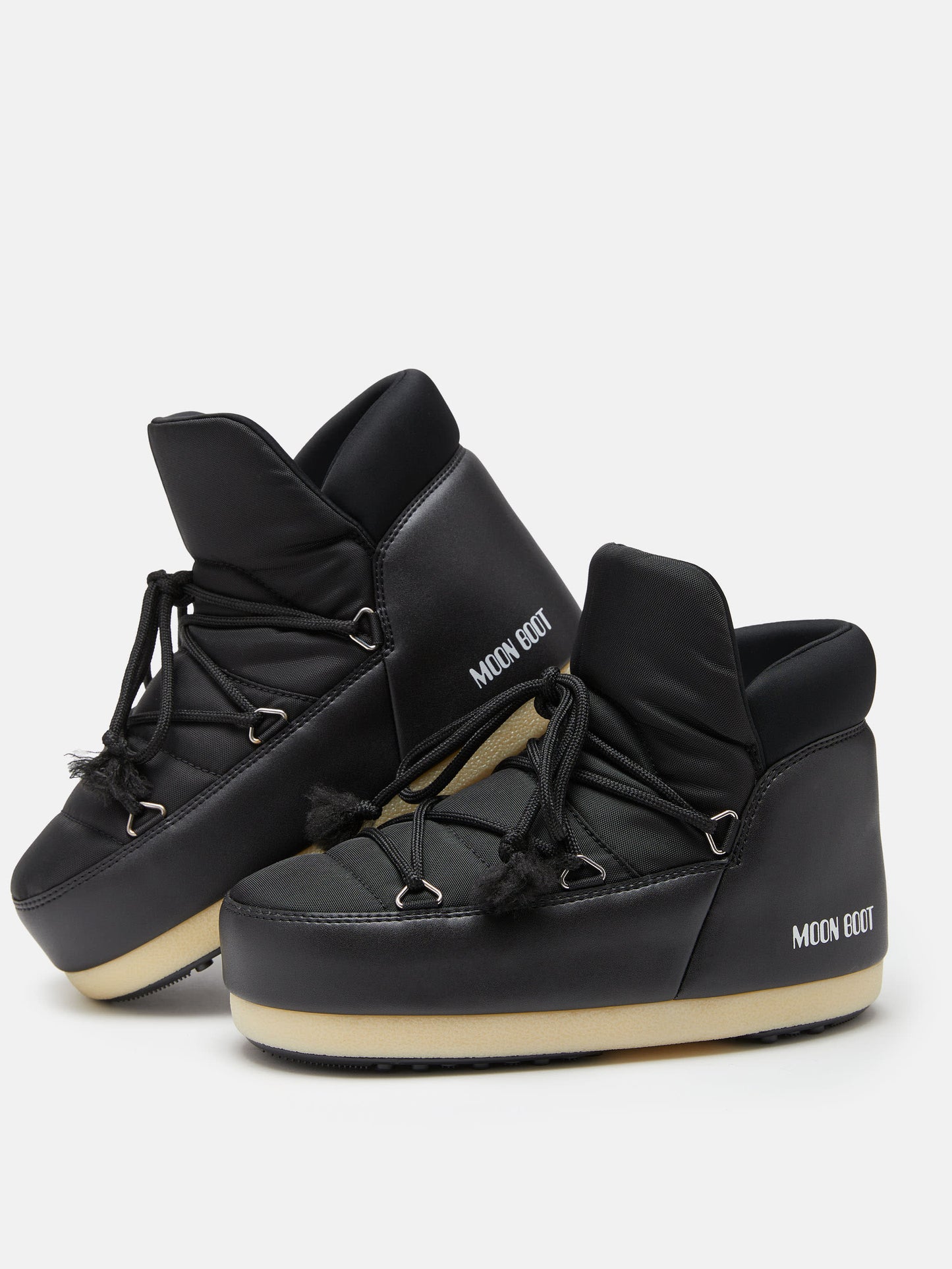 MOON BOOT EVX BLACK NYLON PUMPS