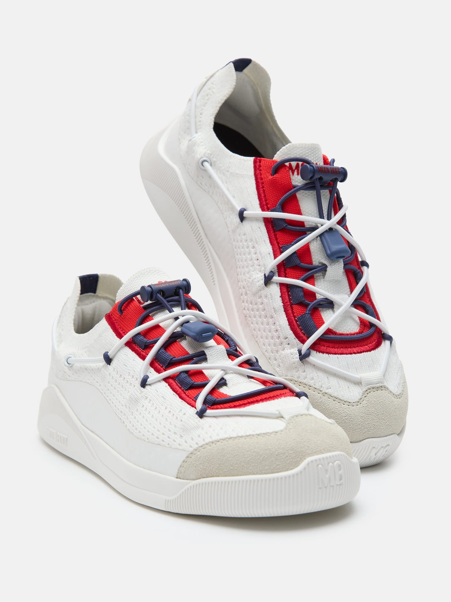 MOON BOOT MOONLIGHT WHITE, BLUE & RED SNEAKERS