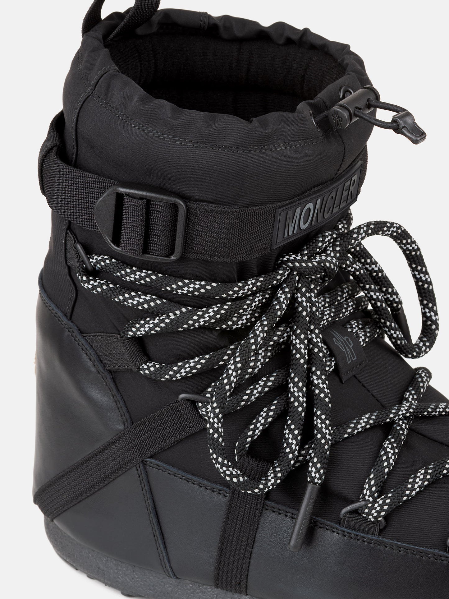 MOON BOOT MOON BOOT X MONCLER GRENOBLE ICON LOW BLACK BOOTS