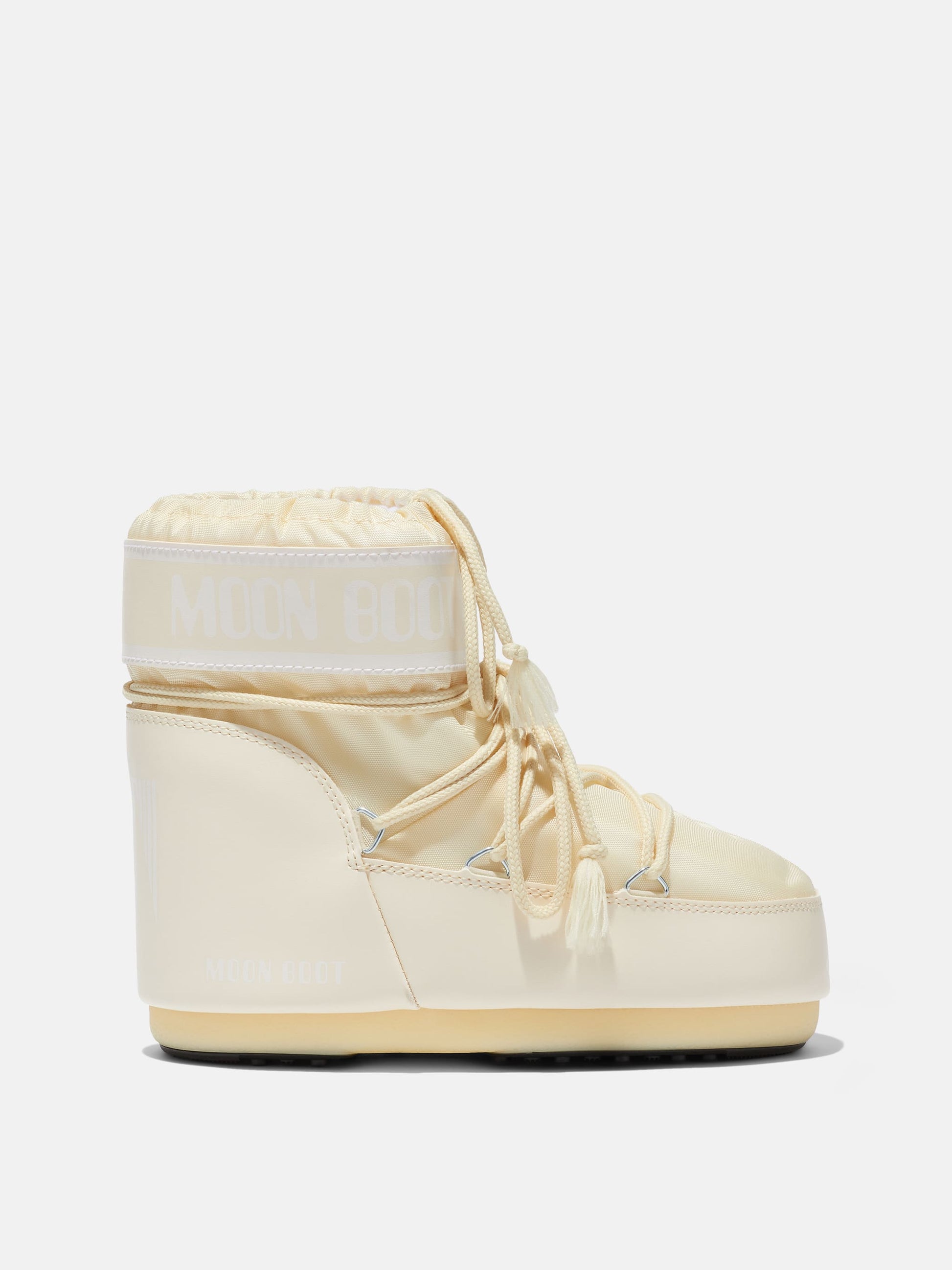 MOON BOOT ICON LOW CREAM NYLON BOOTS
