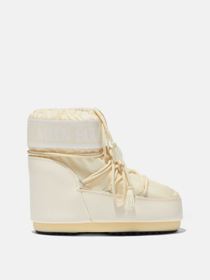 MOON BOOT ICON LOW CREAM NYLON BOOTS