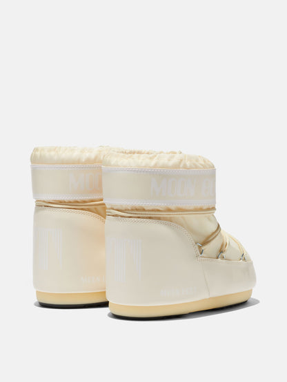 MOON BOOT ICON LOW CREAM NYLON BOOTS