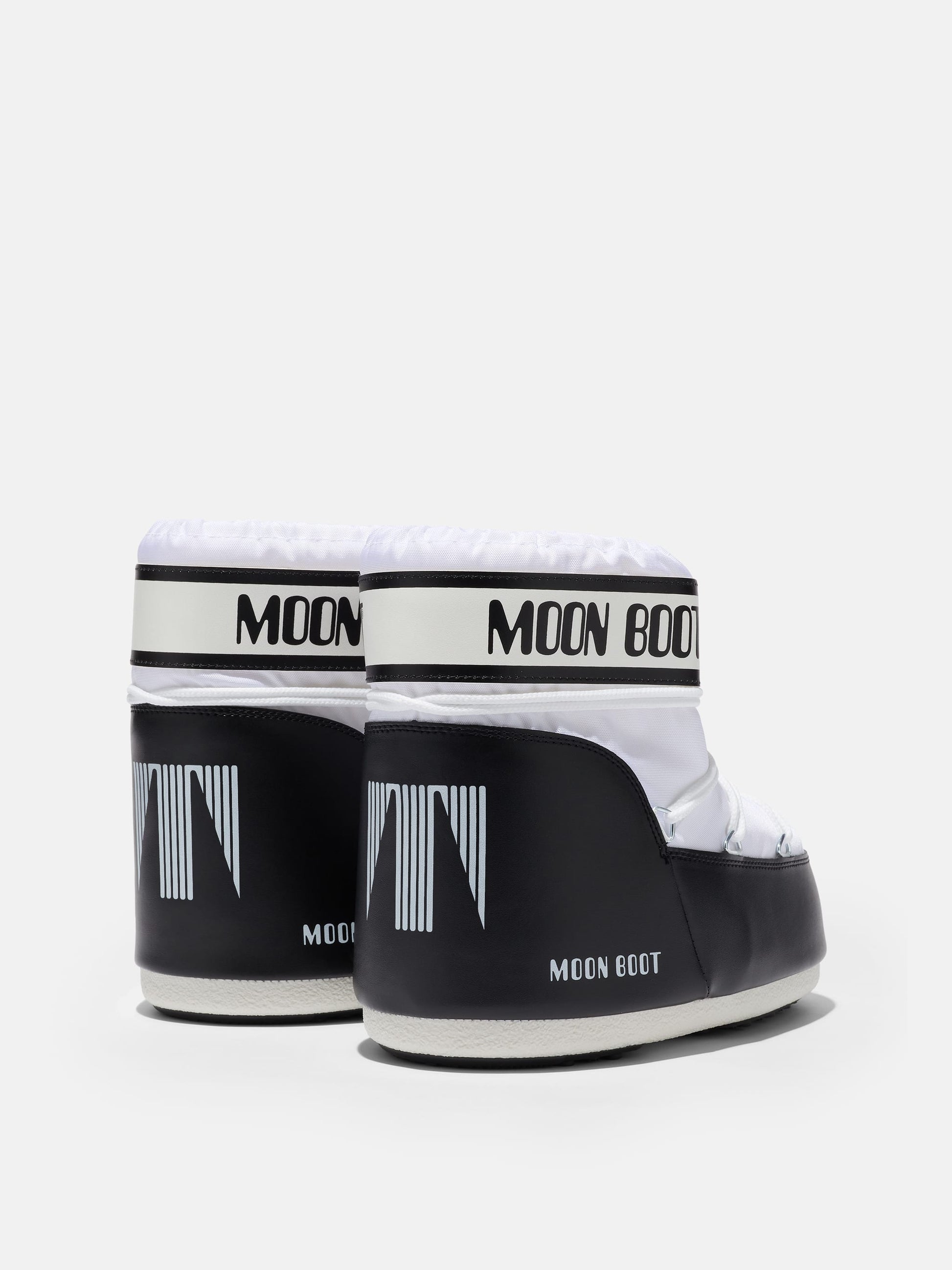 MOON BOOT ICON LOW WHITE NYLON BOOTS