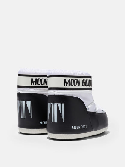 MOON BOOT ICON LOW WHITE NYLON BOOTS