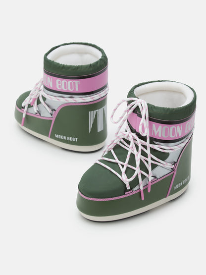 MOON BOOT ICON LOW SPACE RACING GREEN BOOTS