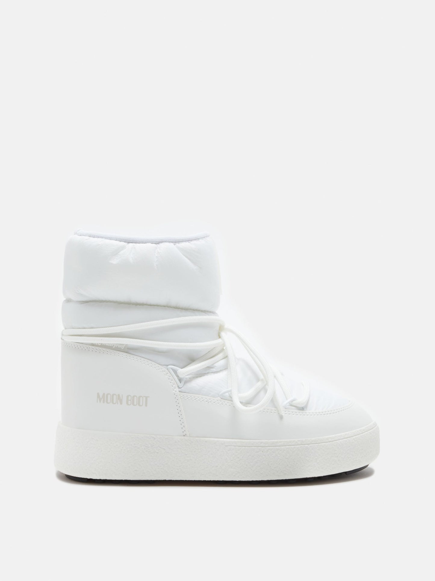 MOON BOOT LTRACK LOW WHITE NYLON BOOTS