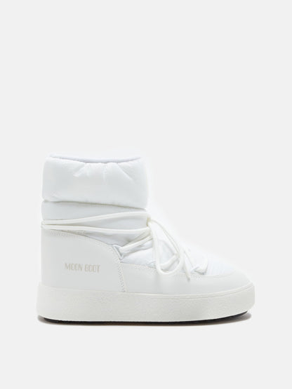 MOON BOOT LTRACK LOW WHITE NYLON BOOTS