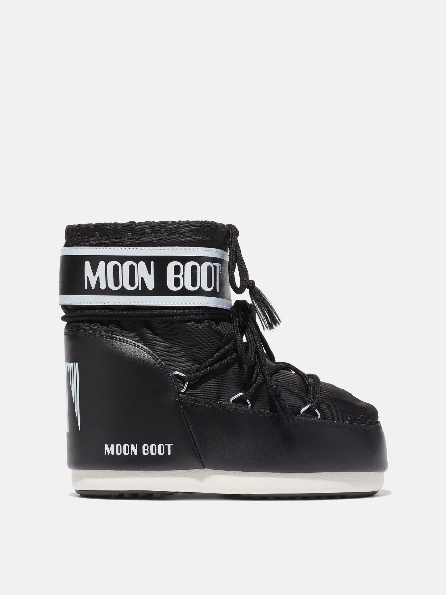 MOON BOOT ICON LOW BLACK NYLON BOOTS
