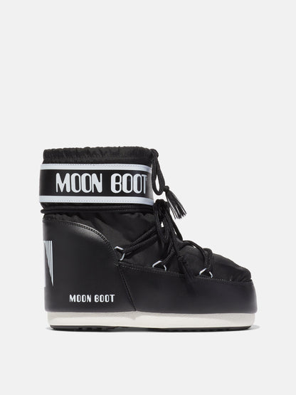 MOON BOOT ICON LOW BLACK NYLON BOOTS