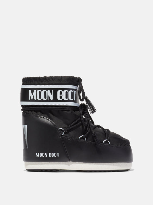 MOON BOOT ICON LOW BLACK NYLON BOOTS