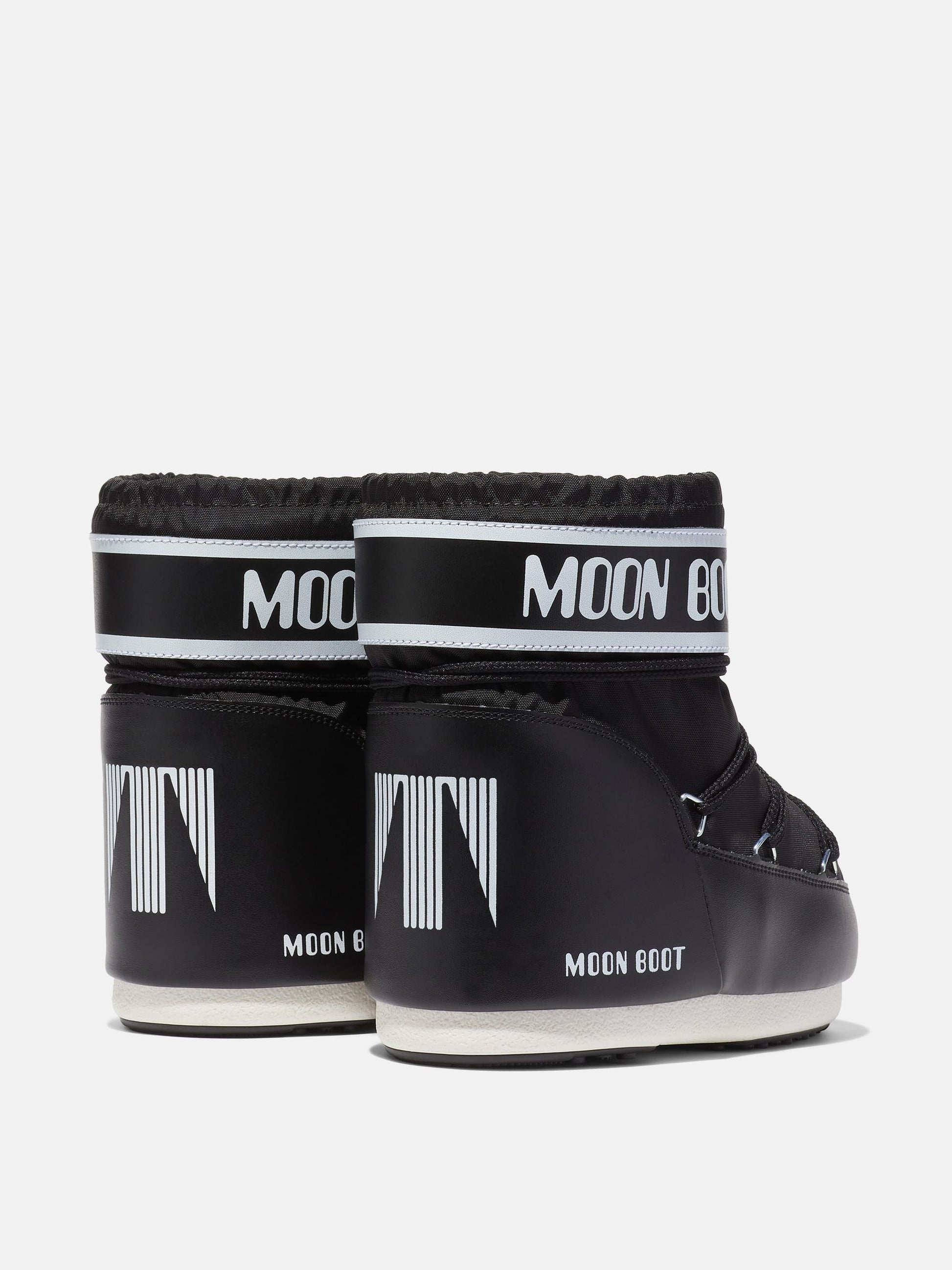 MOON BOOT ICON LOW BLACK NYLON BOOTS