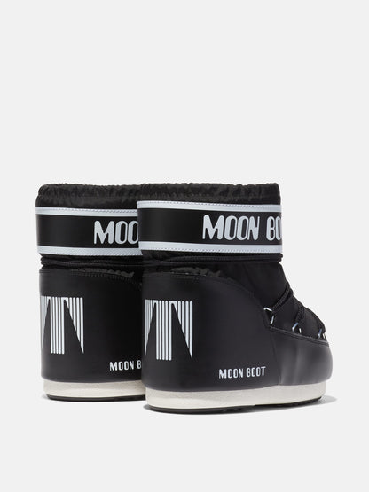 MOON BOOT ICON LOW BLACK NYLON BOOTS