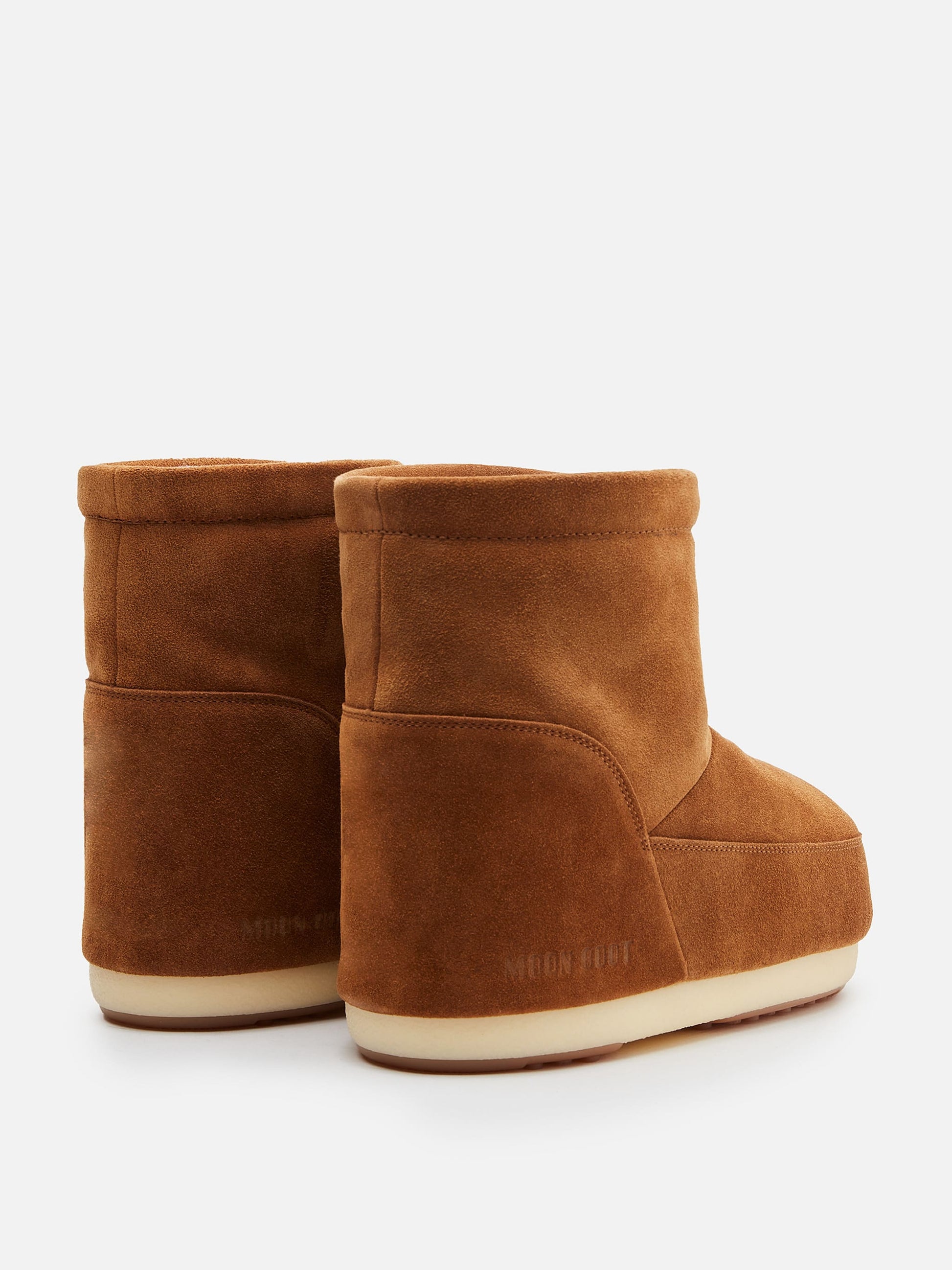 MOON BOOT NO LACE TAN SUEDE BOOTS