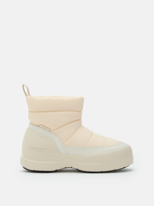 MOON BOOT MEZZALUNA PUFFY CREAM BOOTS