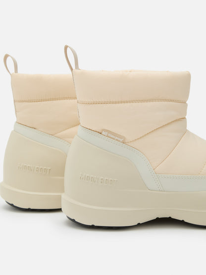MOON BOOT MEZZALUNA PUFFY CREAM BOOTS