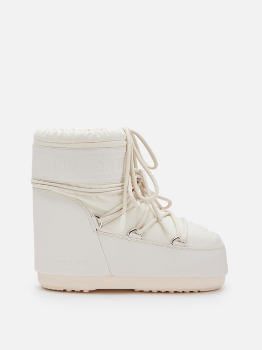 MOON BOOT ICON LOW CREAM RUBBER BOOTS