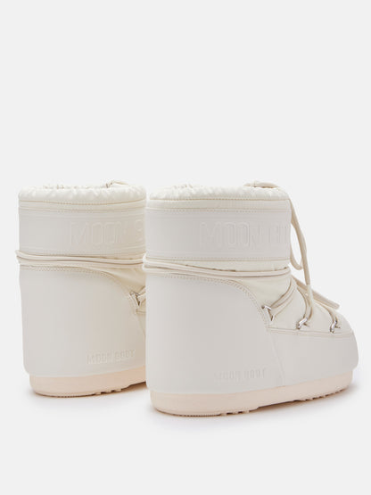 MOON BOOT ICON LOW CREAM RUBBER BOOTS