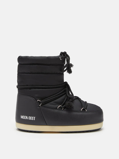 MOON BOOT EVX LIGHT LOW BLACK NYLON BOOTS