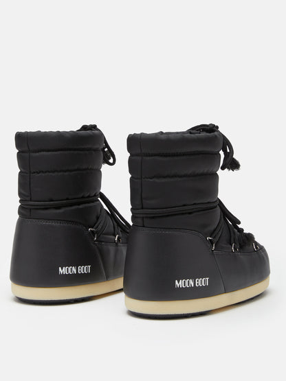 MOON BOOT EVX LIGHT LOW BLACK NYLON BOOTS