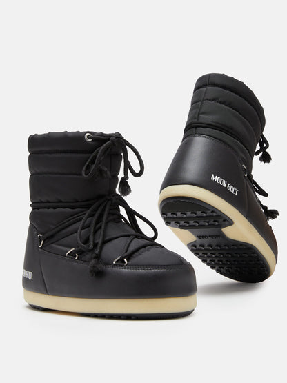 MOON BOOT EVX LIGHT LOW BLACK NYLON BOOTS