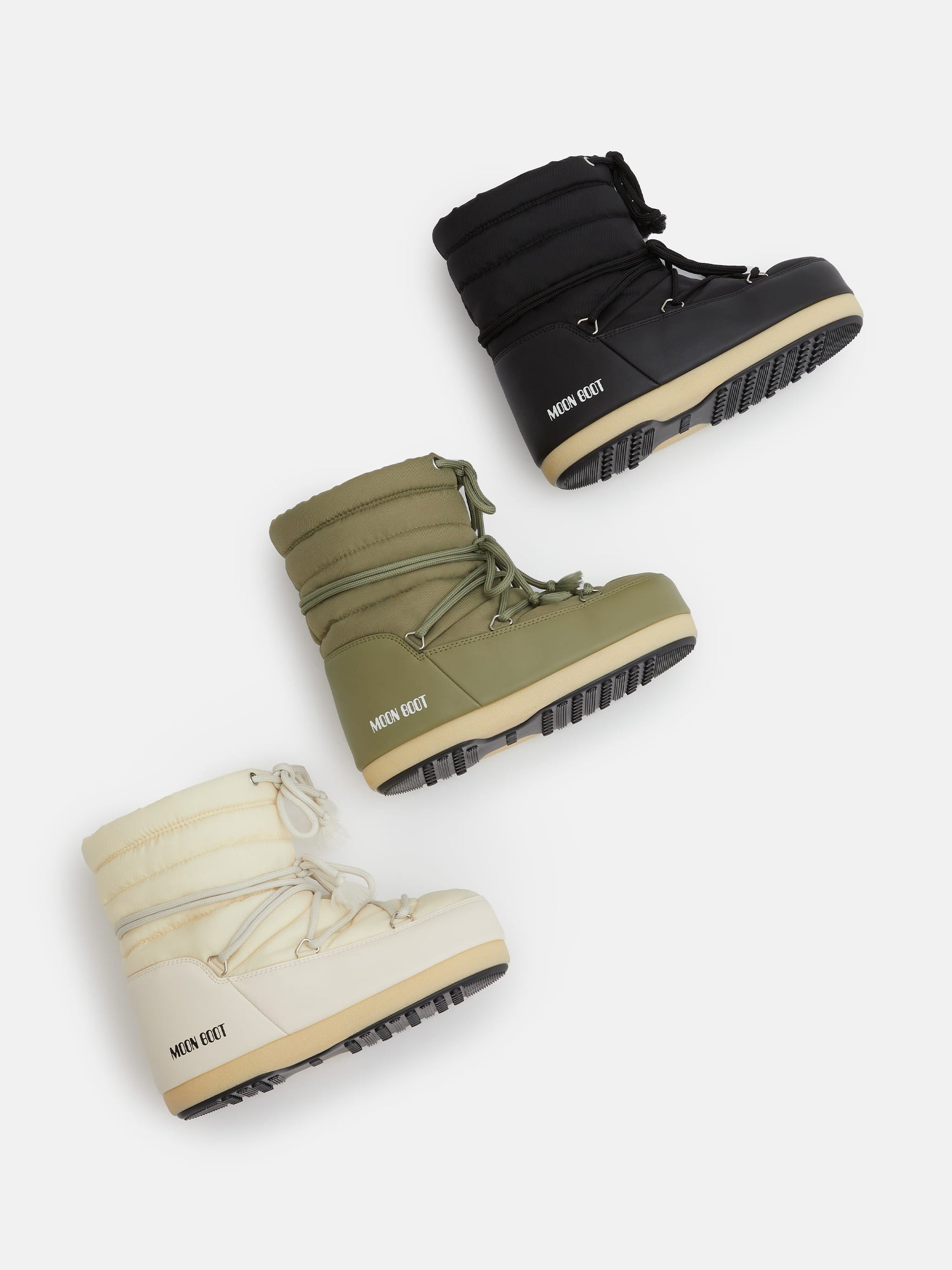 MOON BOOT EVX LIGHT LOW BLACK NYLON BOOTS