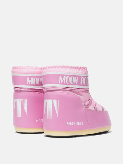 MOON BOOT ICON LOW PINK NYLON BOOTS