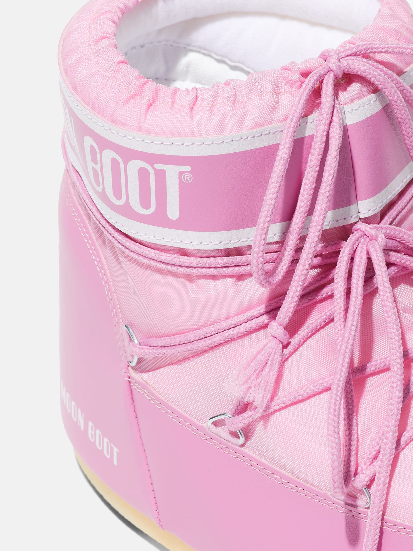 MOON BOOT ICON LOW PINK NYLON BOOTS
