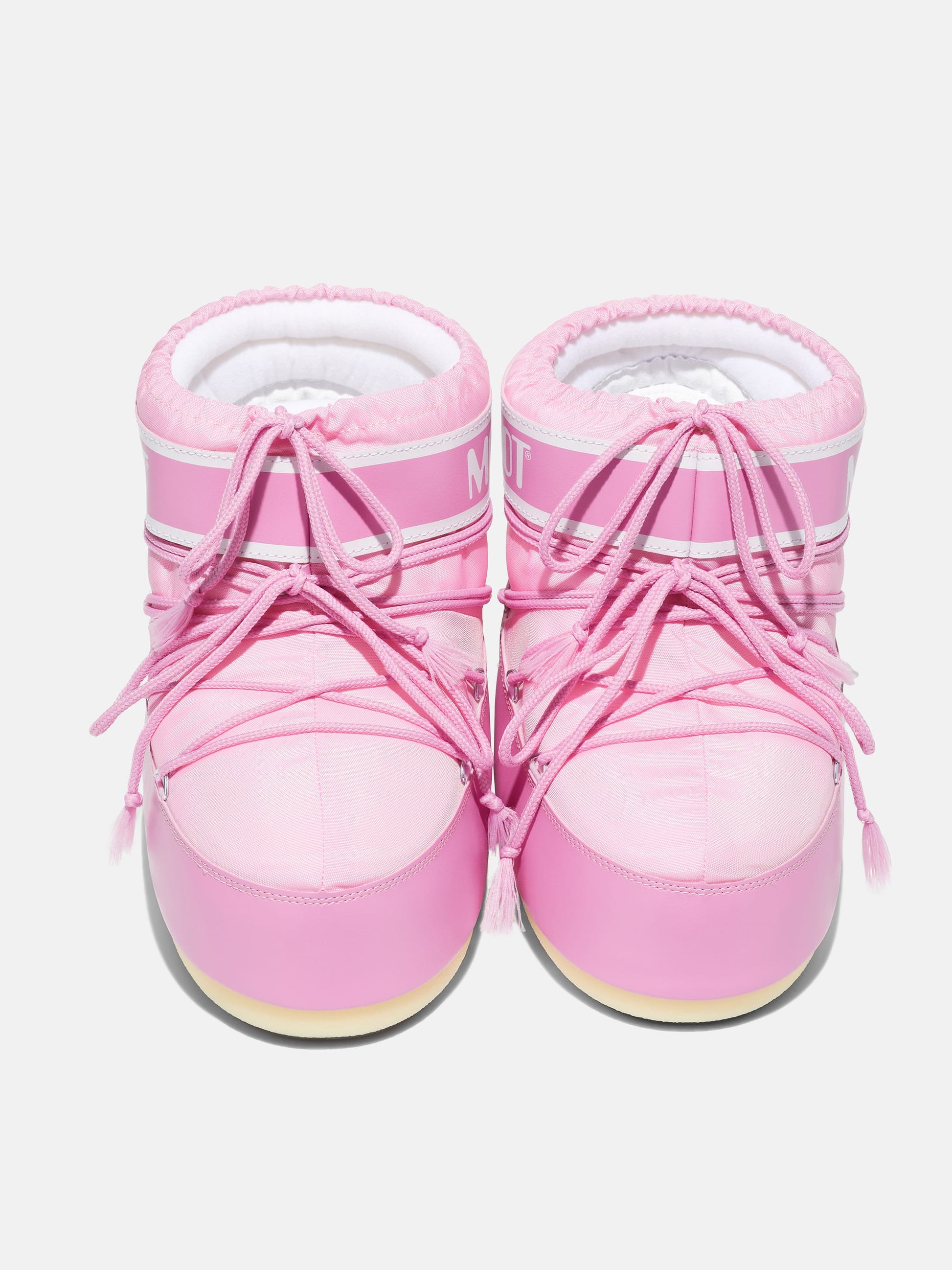 MOON BOOT ICON LOW PINK NYLON BOOTS