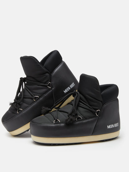 MOON BOOT EVX BLACK NYLON PUMPS