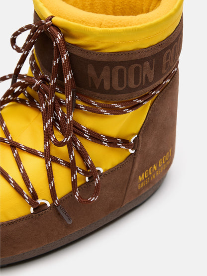 MOON BOOT MOON BOOT X GUEST IN RESIDENCE ICON LOW NYLON SUNFLOWER & COCOA BOOTS