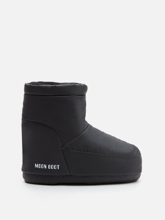 MOON BOOT NO LACE BLACK RUBBER BOOTS