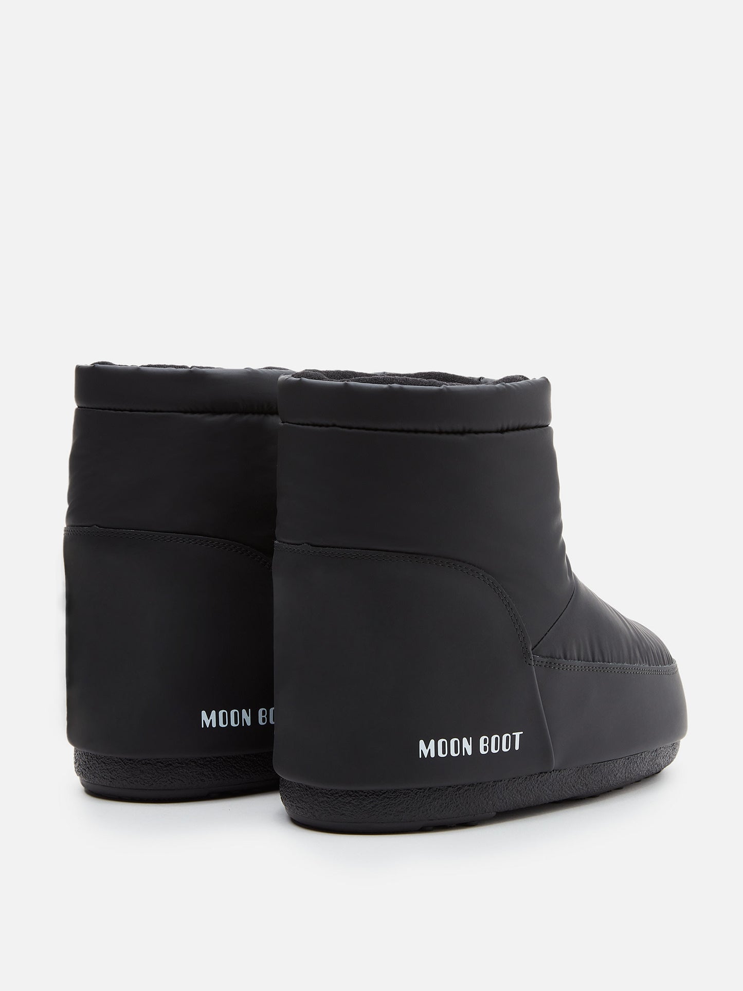 MOON BOOT NO LACE BLACK RUBBER BOOTS