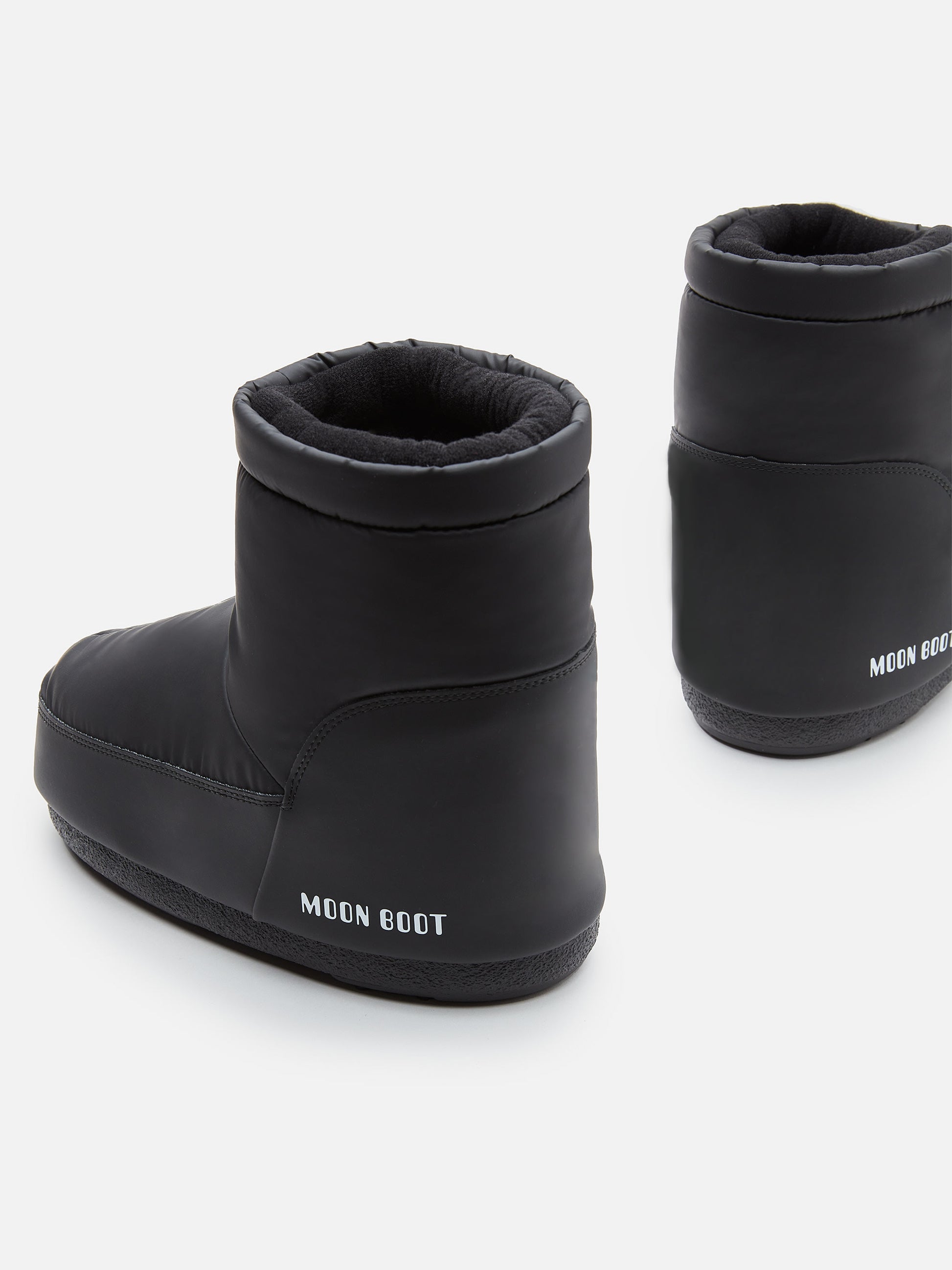 MOON BOOT NO LACE BLACK RUBBER BOOTS