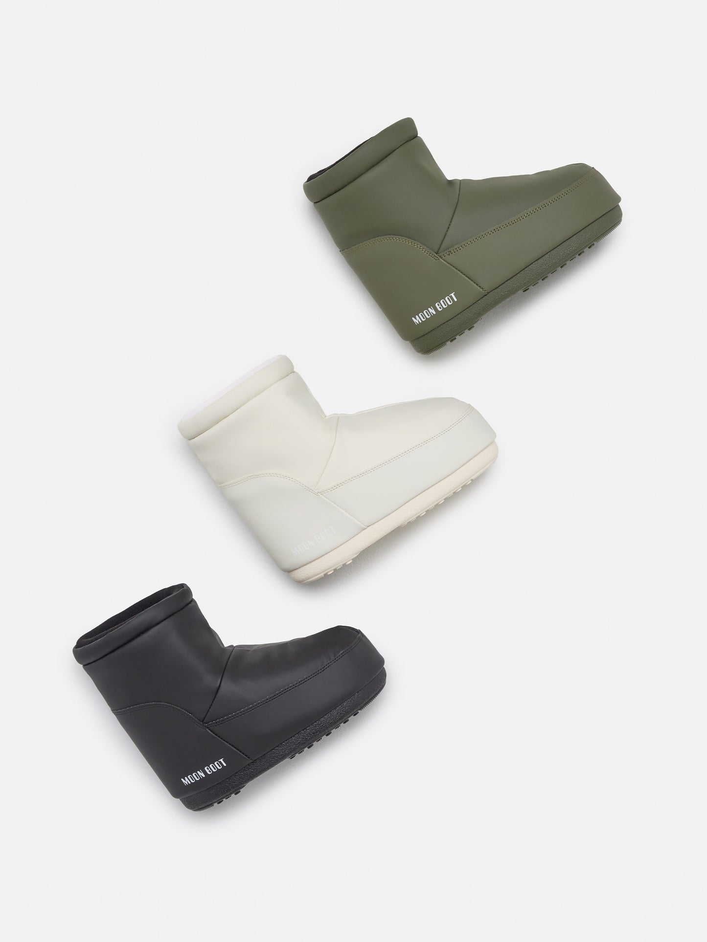 MOON BOOT NO LACE BLACK RUBBER BOOTS
