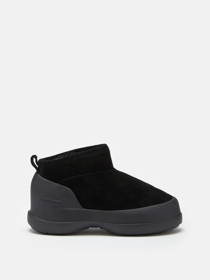 MOON BOOT MEZZALUNA BLACK SUEDE LOW BOOTS