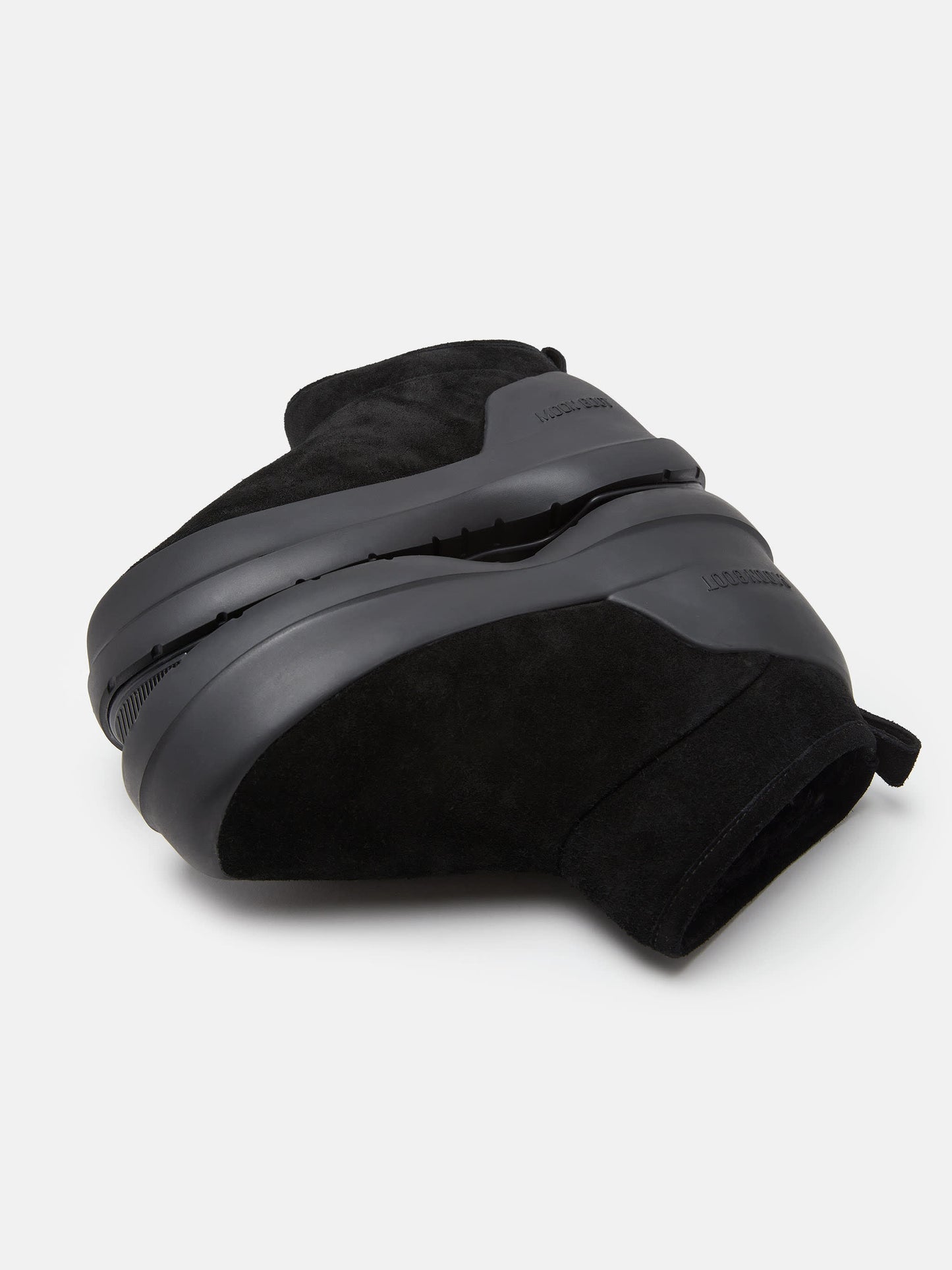 MOON BOOT MEZZALUNA BLACK SUEDE LOW BOOTS