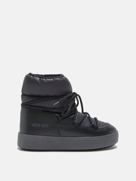 MOON BOOT LTRACK LOW BLACK NYLON BOOTS