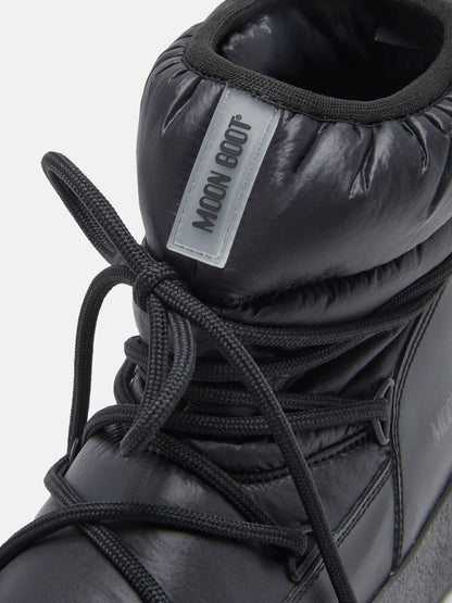 MOON BOOT LTRACK LOW BLACK NYLON BOOTS
