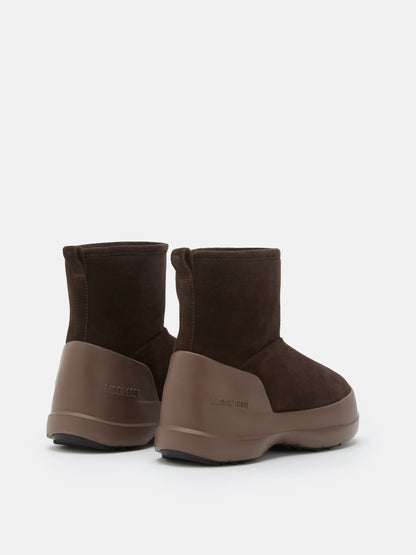 MOON BOOT MEZZALUNA MID DARK BROWN BOOTS