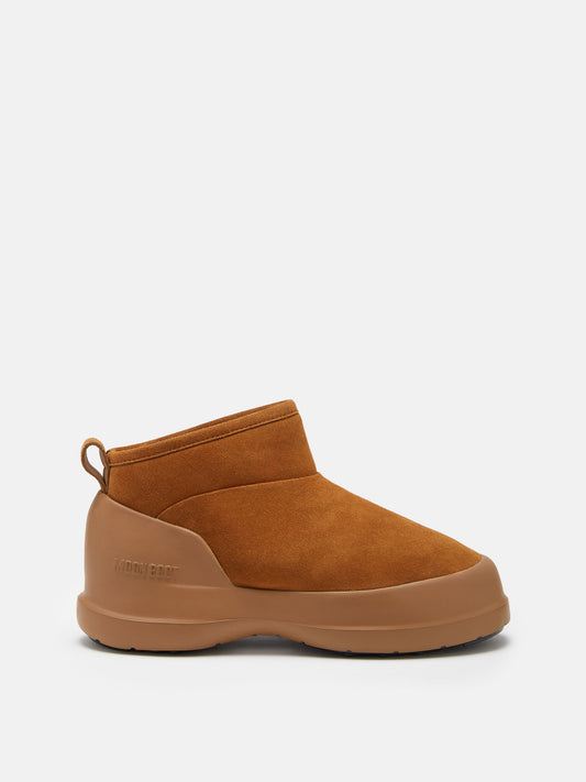 MOON BOOT MEZZALUNA BROWN SUEDE LOW BOOTS