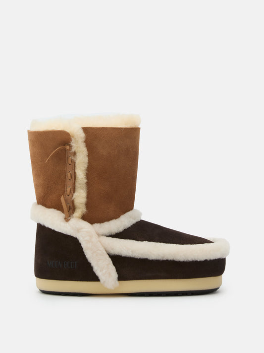 MOON BOOT EVX BROWN PATCH BOOTS