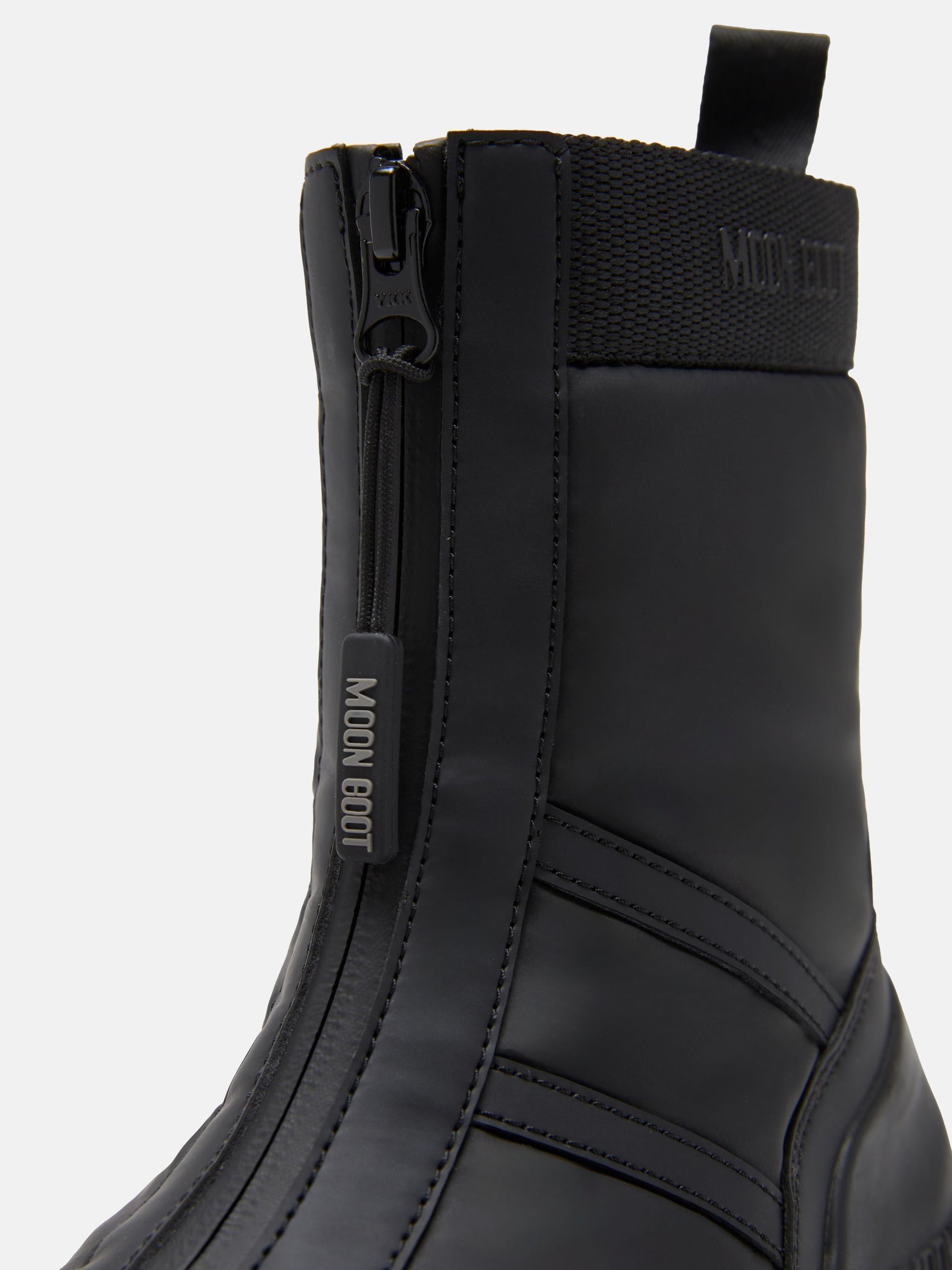 MOON BOOT LUNA BLACK ZIP BOOTS