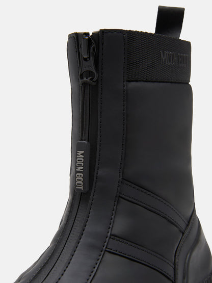MOON BOOT LUNA BLACK ZIP BOOTS