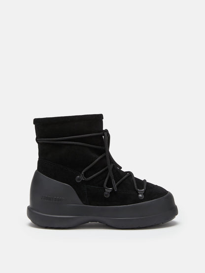 MOON BOOT LUNA BLACK SUEDE BOOTS