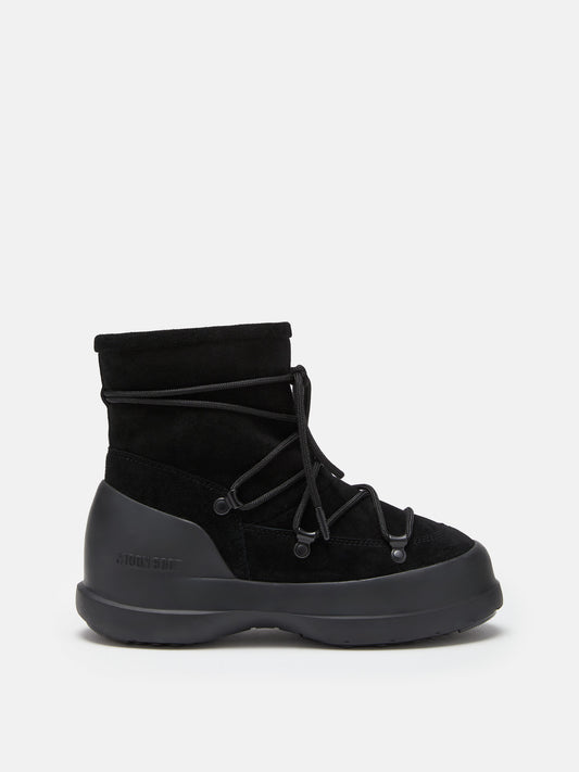 MOON BOOT LUNA BLACK SUEDE BOOTS