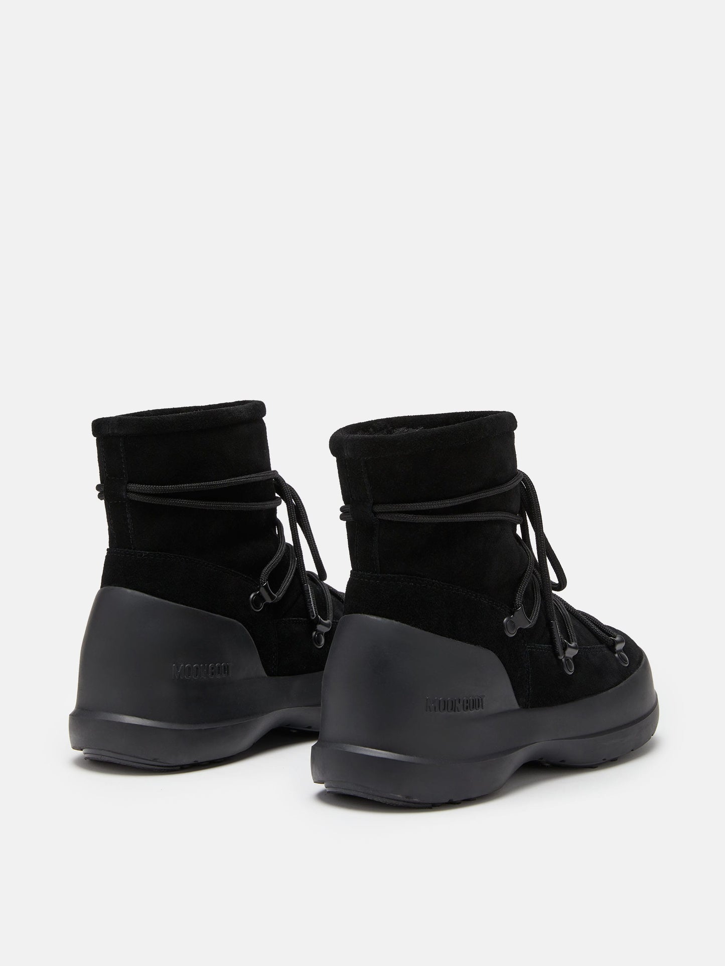 MOON BOOT LUNA BLACK SUEDE BOOTS