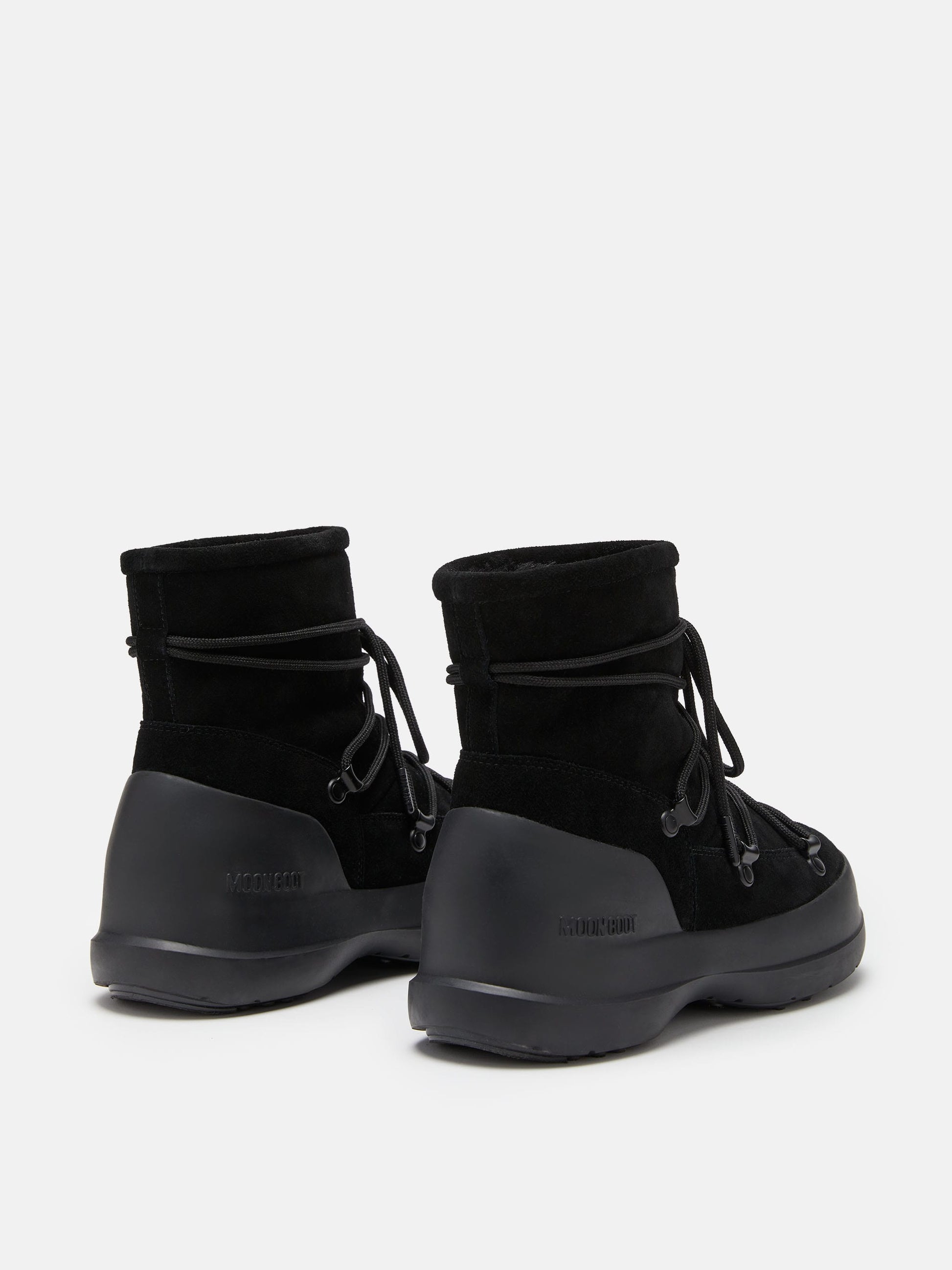 MOON BOOT LUNA BLACK SUEDE BOOTS