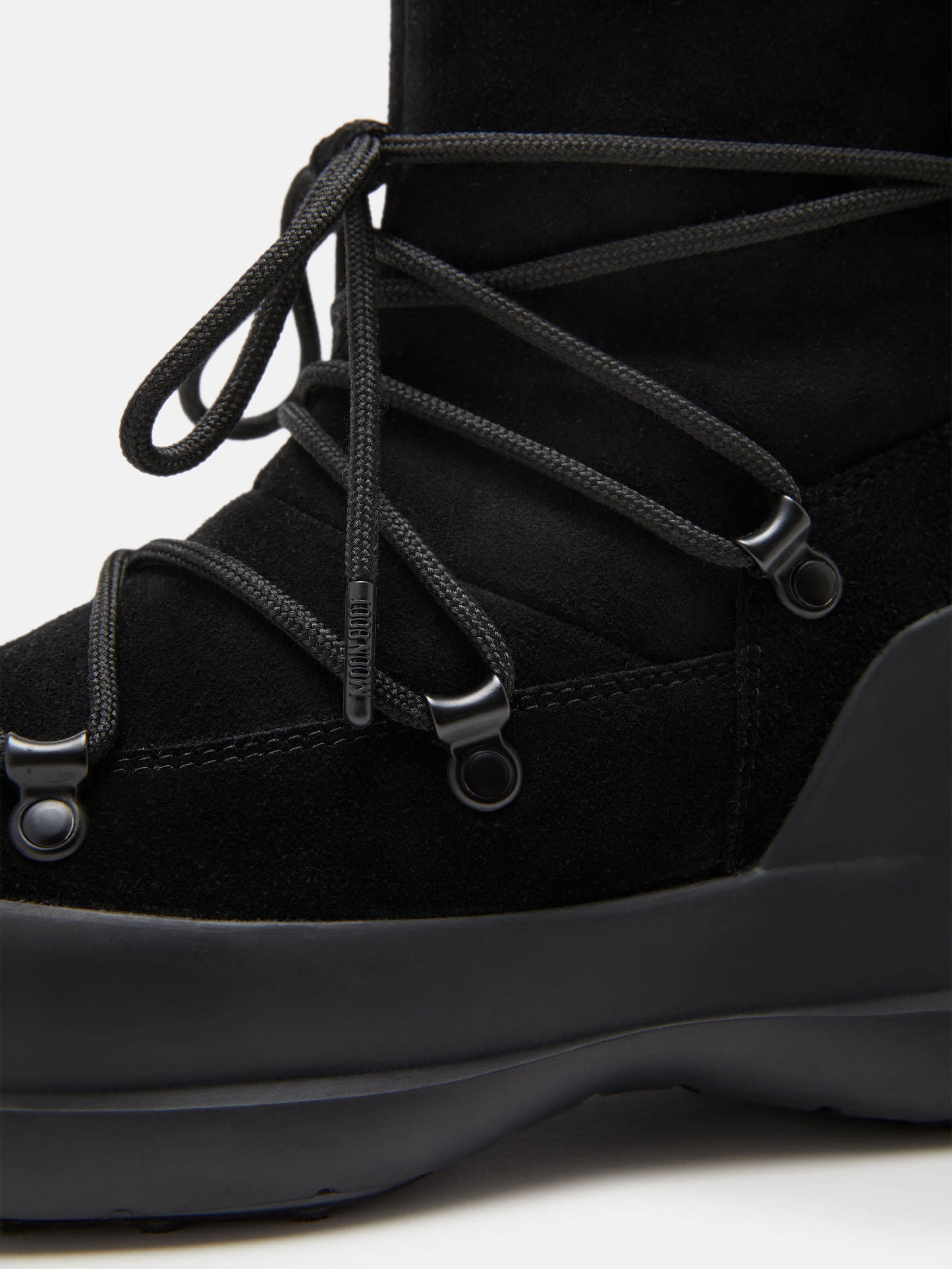 MOON BOOT LUNA BLACK SUEDE BOOTS